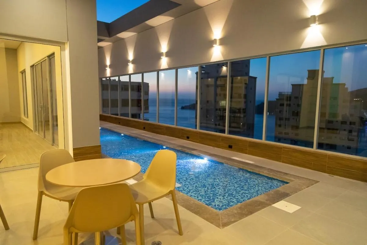 Apartment Vista Al Mar! Rodadero Zona Exclusiva - 2Hab Suite Santa Marta  Colombia